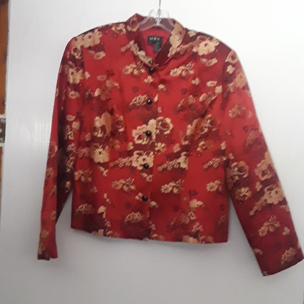 MSK silk/rayon jacket